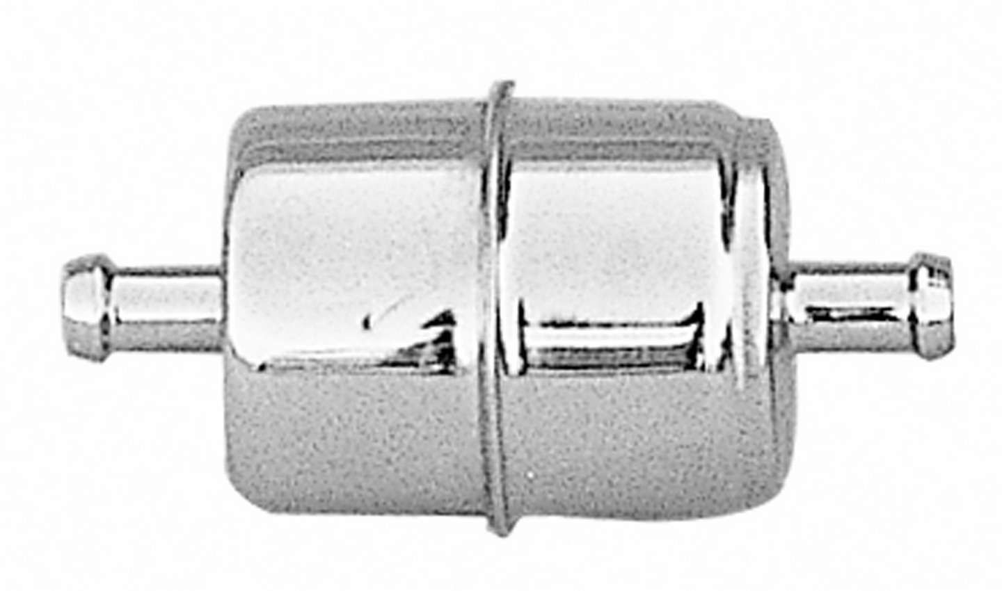 TRANS-DAPT3/8in Chrome Fuel Filter