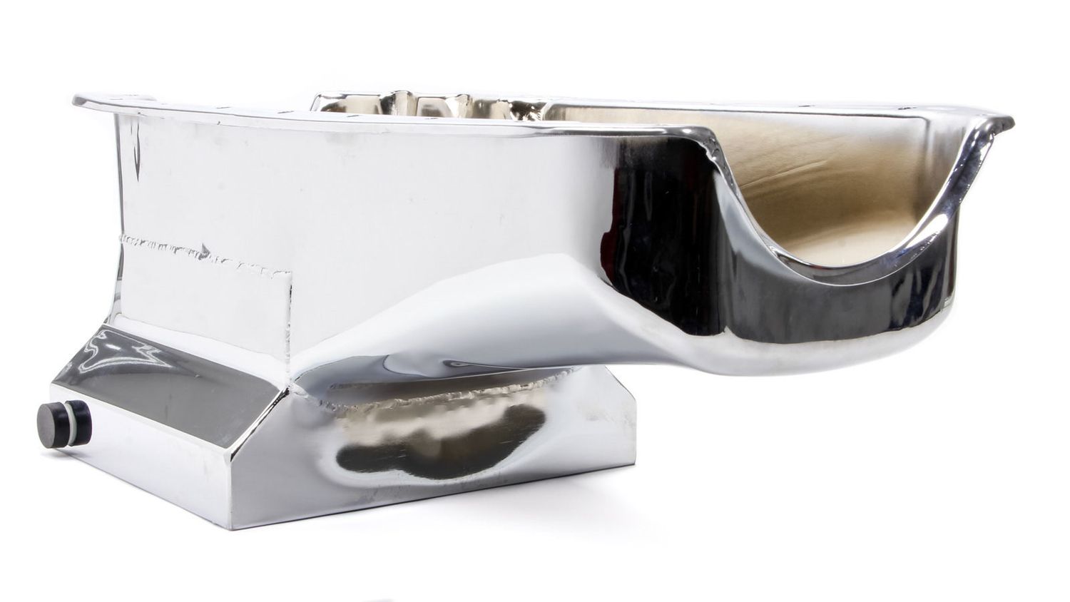 RACING POWER CO-PACKAGED55-79 SBC Steel Drag Race Oil Pan Chrome