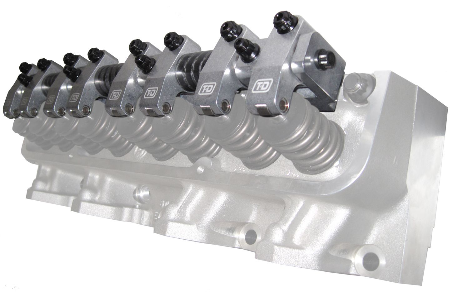 T AND D MACHINEBBF FE Shaft Rocker Arm Kit w/Edelbrock Heads