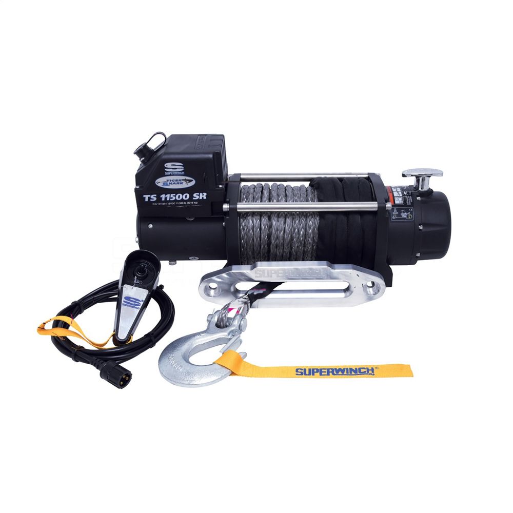 SUPERWINCHTiger Shark 11500SR Winc h 11500lb Synthetic Rope