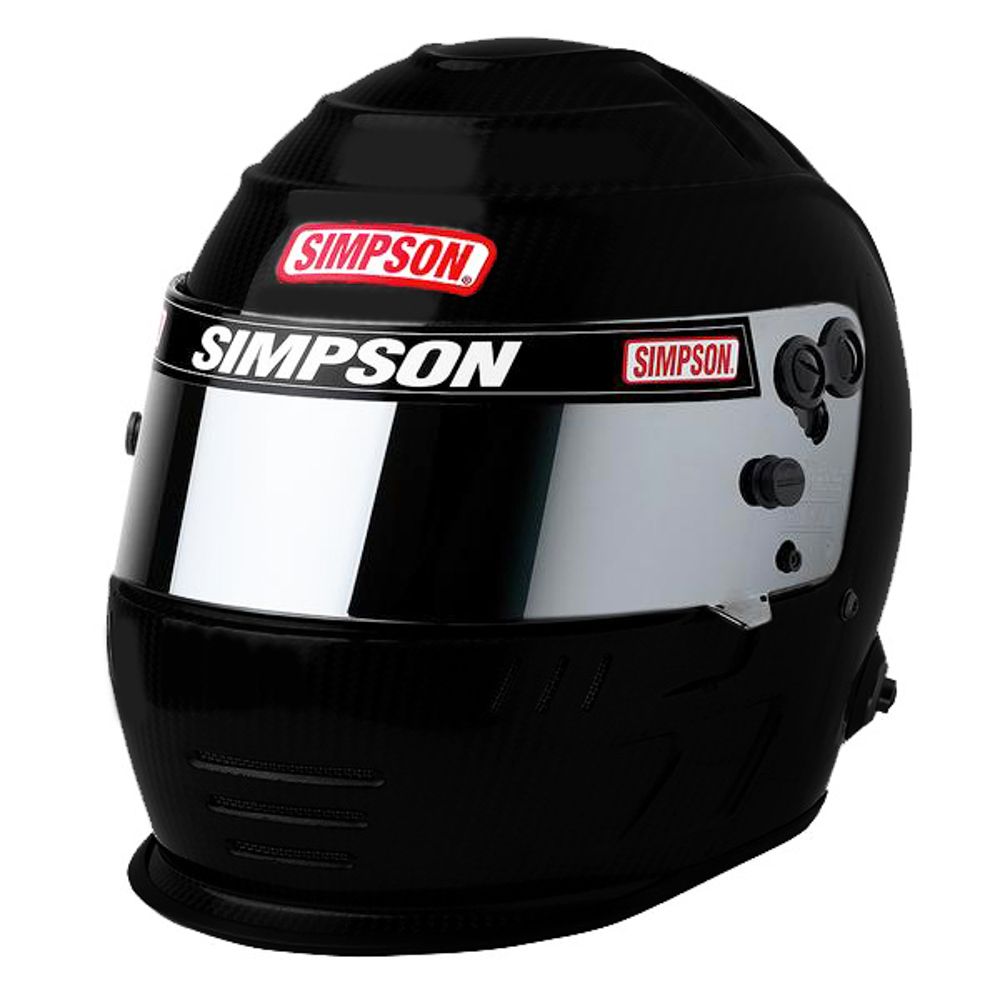 SIMPSON SAFETYHelmet Speedway Shark 7-3/8 Flat Black SA2020
