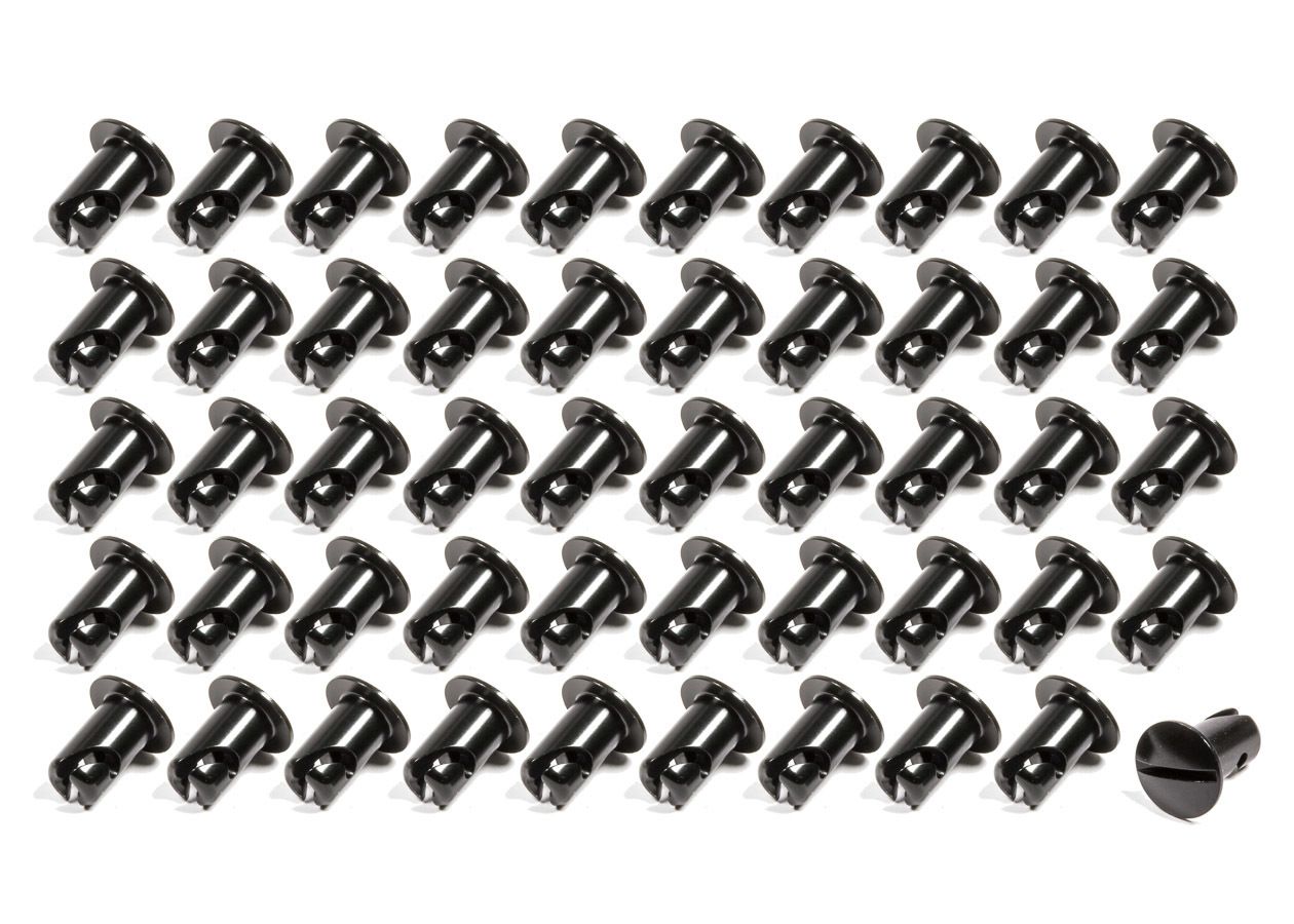 TRIPLE X RACE COMPONENTSOval Head Button Alum Black .500 Long 50 Pack
