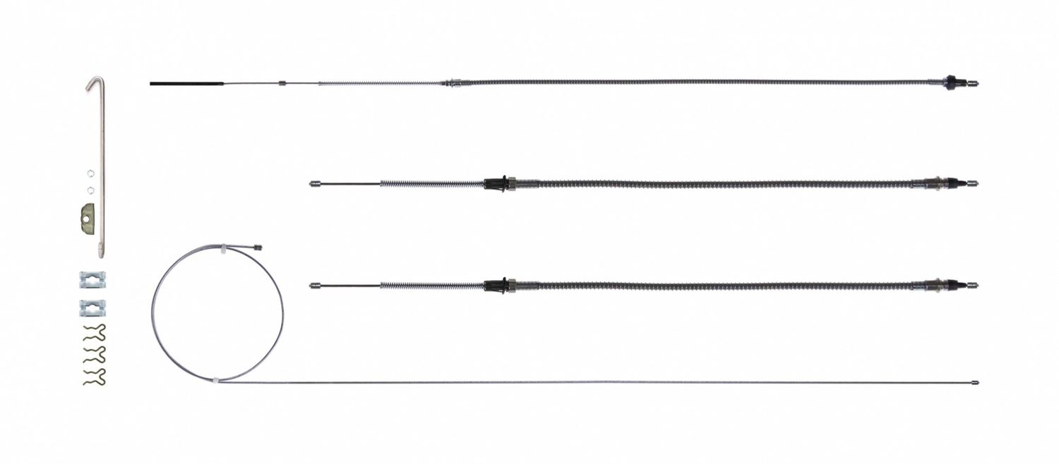 RIGHT STUFF DETAILINGBrake Cable Set w/Hardwa re 68-69 Camaro Stainles