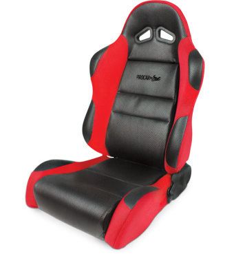 SCAT ENTERPRISESSportsman Racing Seat - Left - Red Vinyl/Velour