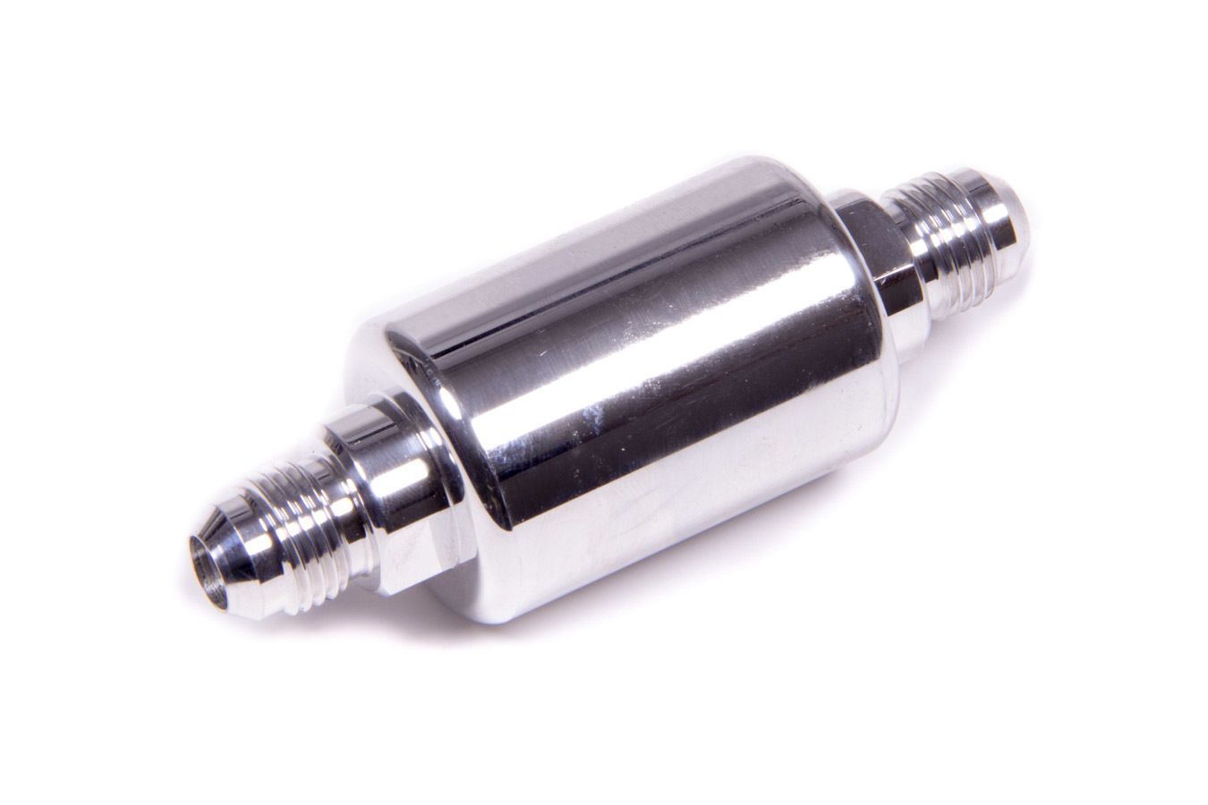 RUSSELL#6 Aluminum Fuel Filter Polished 3in x 1-1/4in