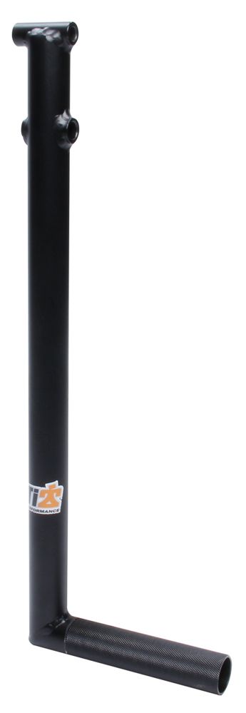 Ti22 PERFORMANCE Chromoly Brake Pedal 1in Raised Rail Black