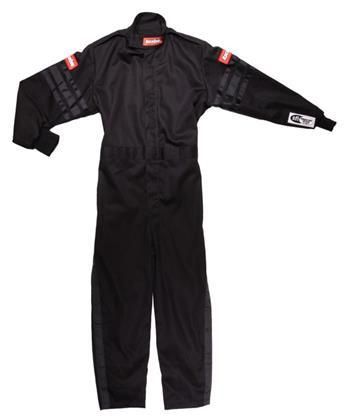 RACEQUIPBlack Suit Single Layer Kids Medium Black Trim