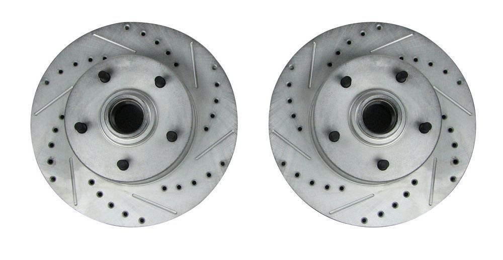 RIGHT STUFF DETAILINGFront Rotor Drilled & S lotted Zinc Washed Pr.