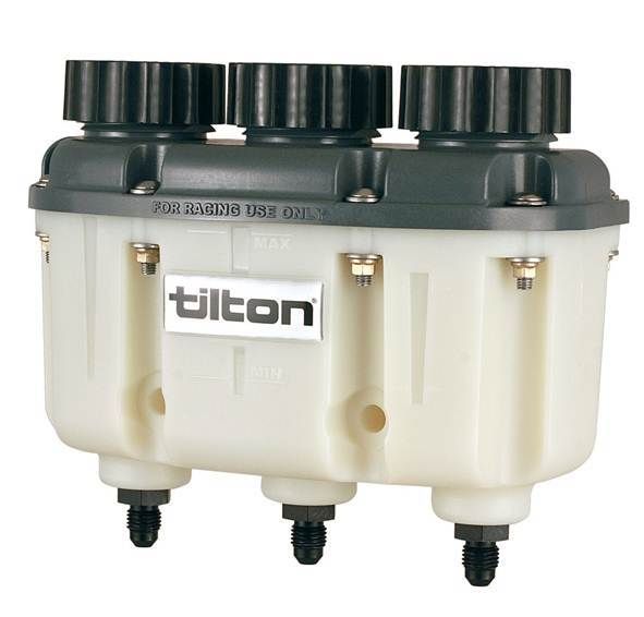 TILTONReservoir Plastic 3-Chamber AN-4 Fittings