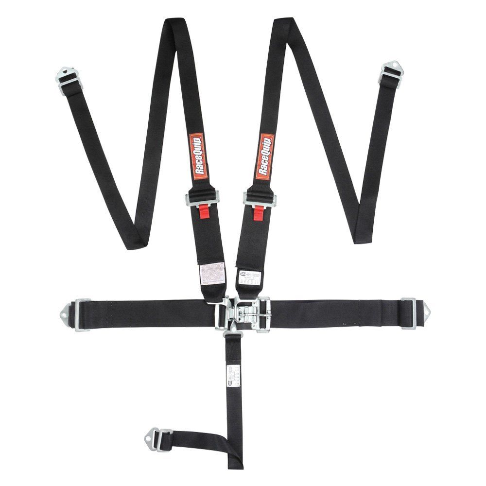 RACEQUIPHarness 5pt HNR L&L Black
