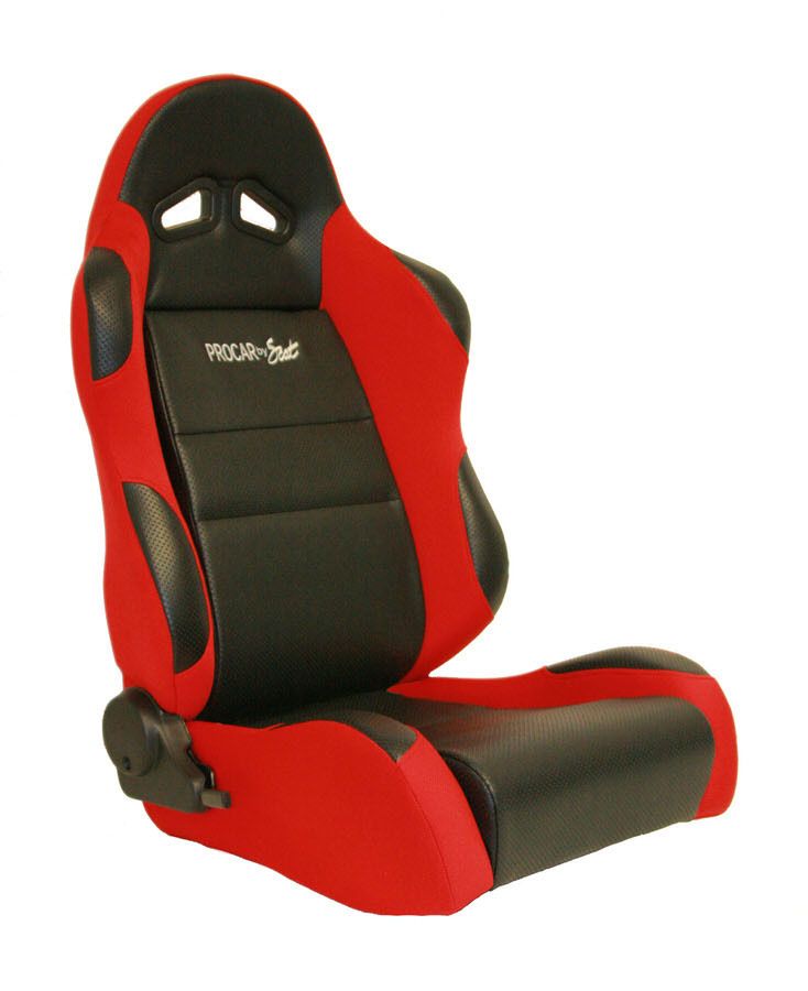 SCAT ENTERPRISESSportsman Racing Seat - Right - Red Vinyl/Velour