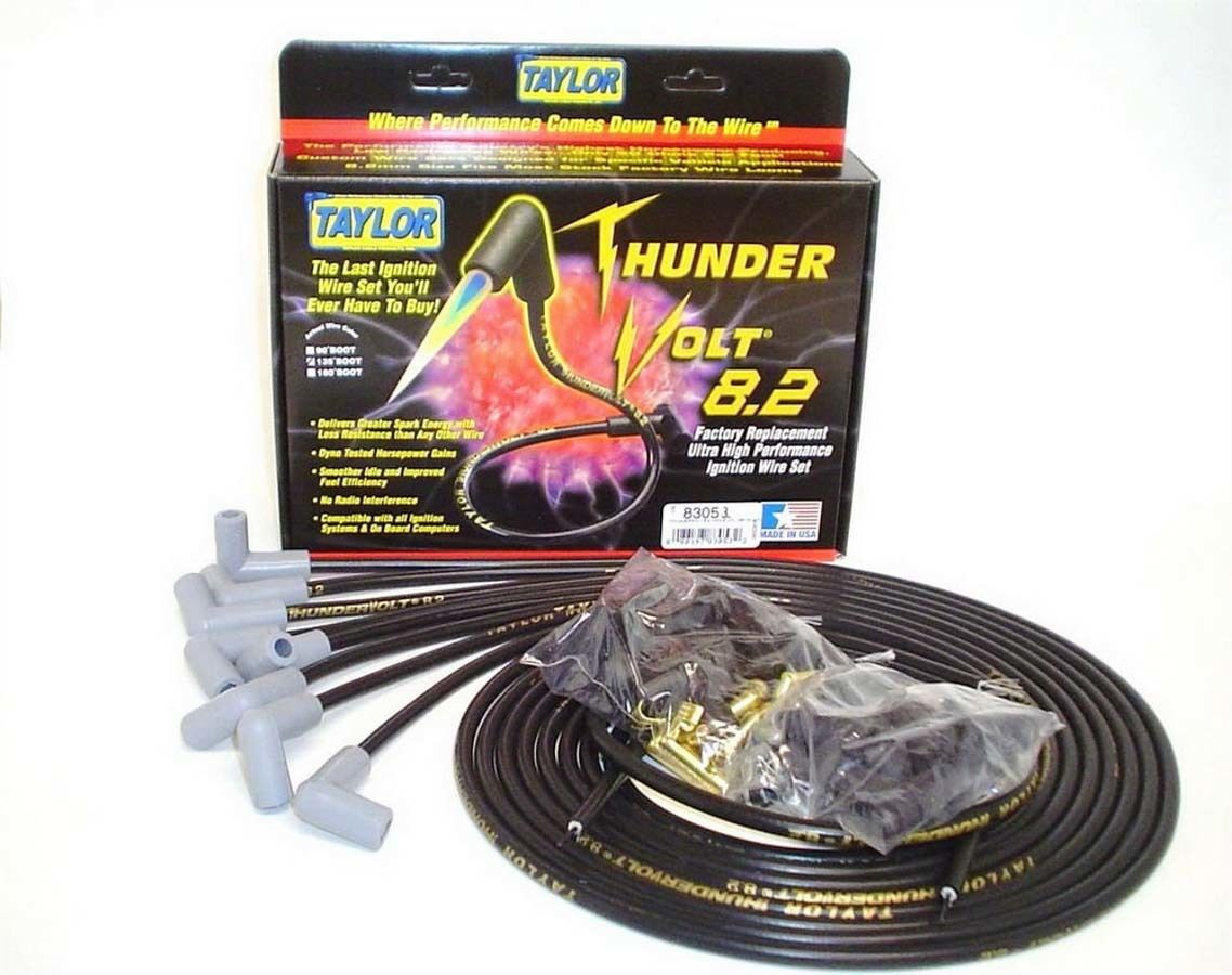 TAYLOR/VERTEXUniv Thundervolt Plug Wire Set 90 deg Black