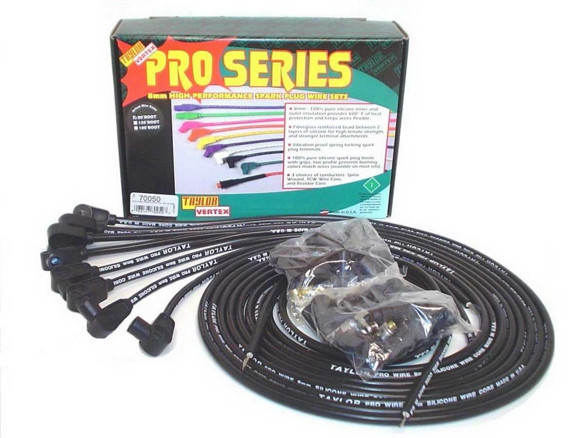 TAYLOR/VERTEX8mm Black Pro Wire 90 Dg