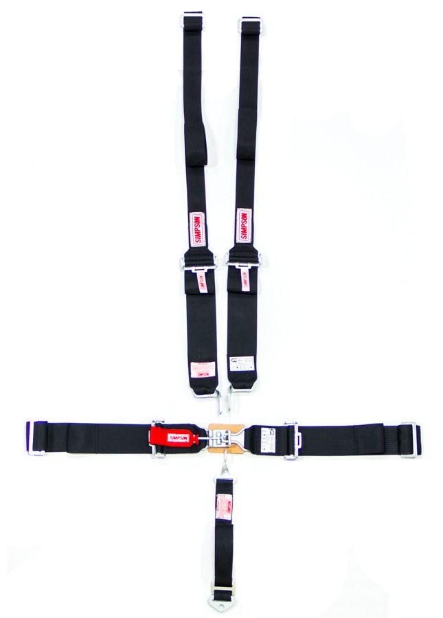 SIMPSON SAFETYHarness Set 5pt HANS L/L B/I P/D Black