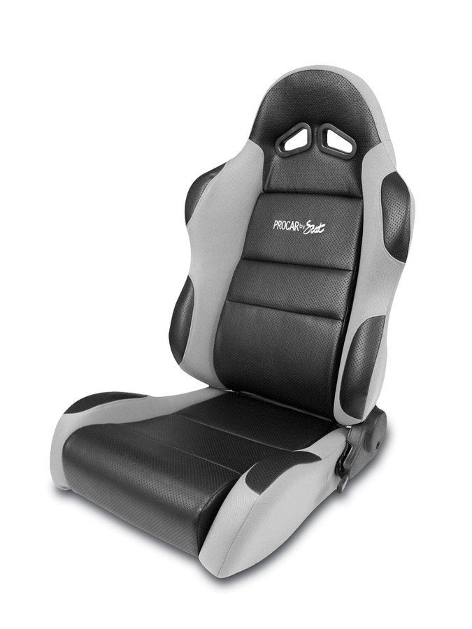 SCAT ENTERPRISESSportsman Racing Seat - Left - Gray Vinyl/Velour