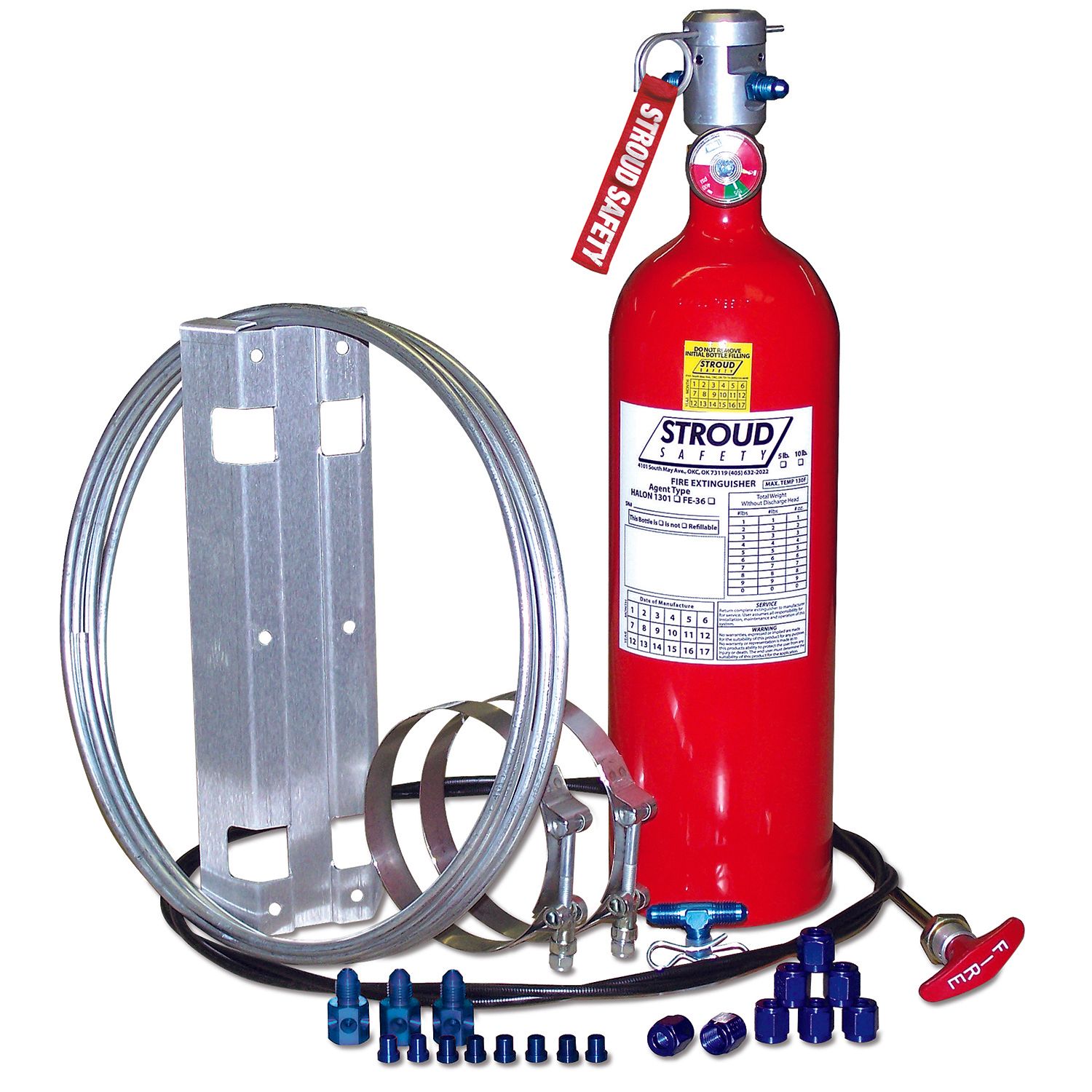 STROUD SAFETY Fire Suppression System Novec1230 10lb Pull Cabl