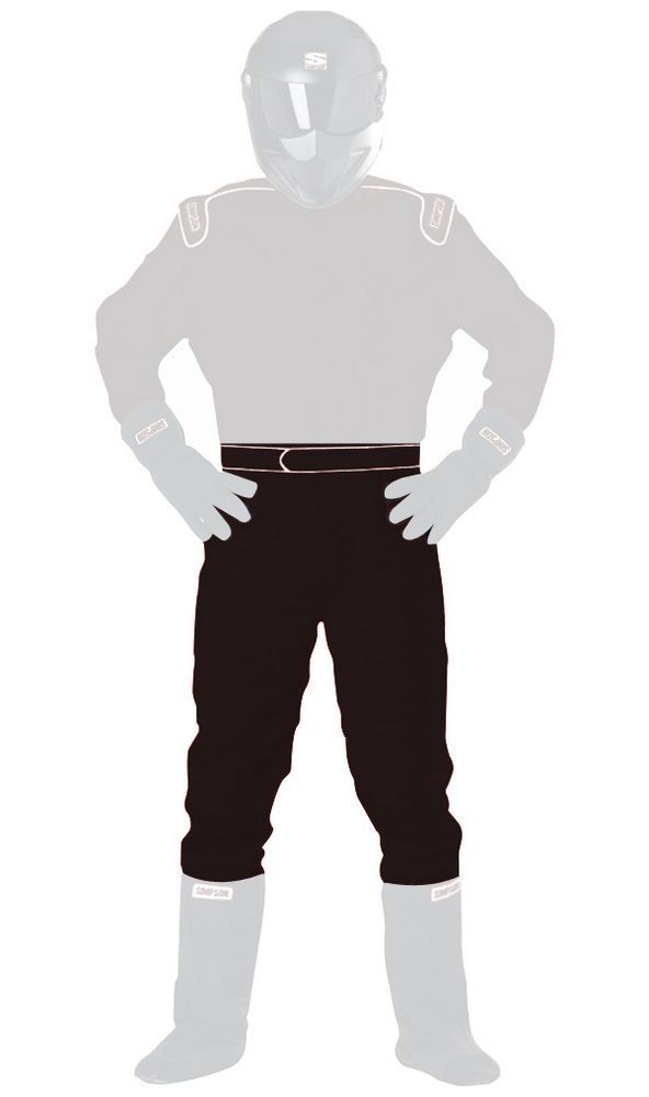 SIMPSON SAFETYLarge Black Pant Signature Knit SFI-20