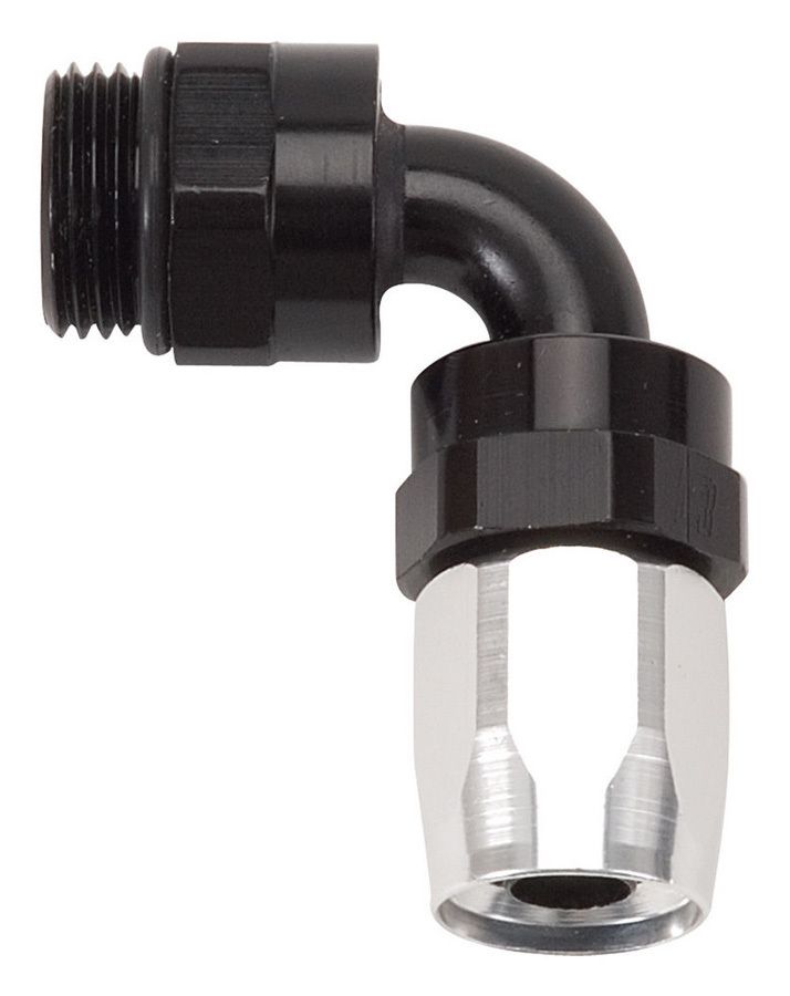 RUSSELL #8 90 Deg Swivel Hose End to #10 Port Black