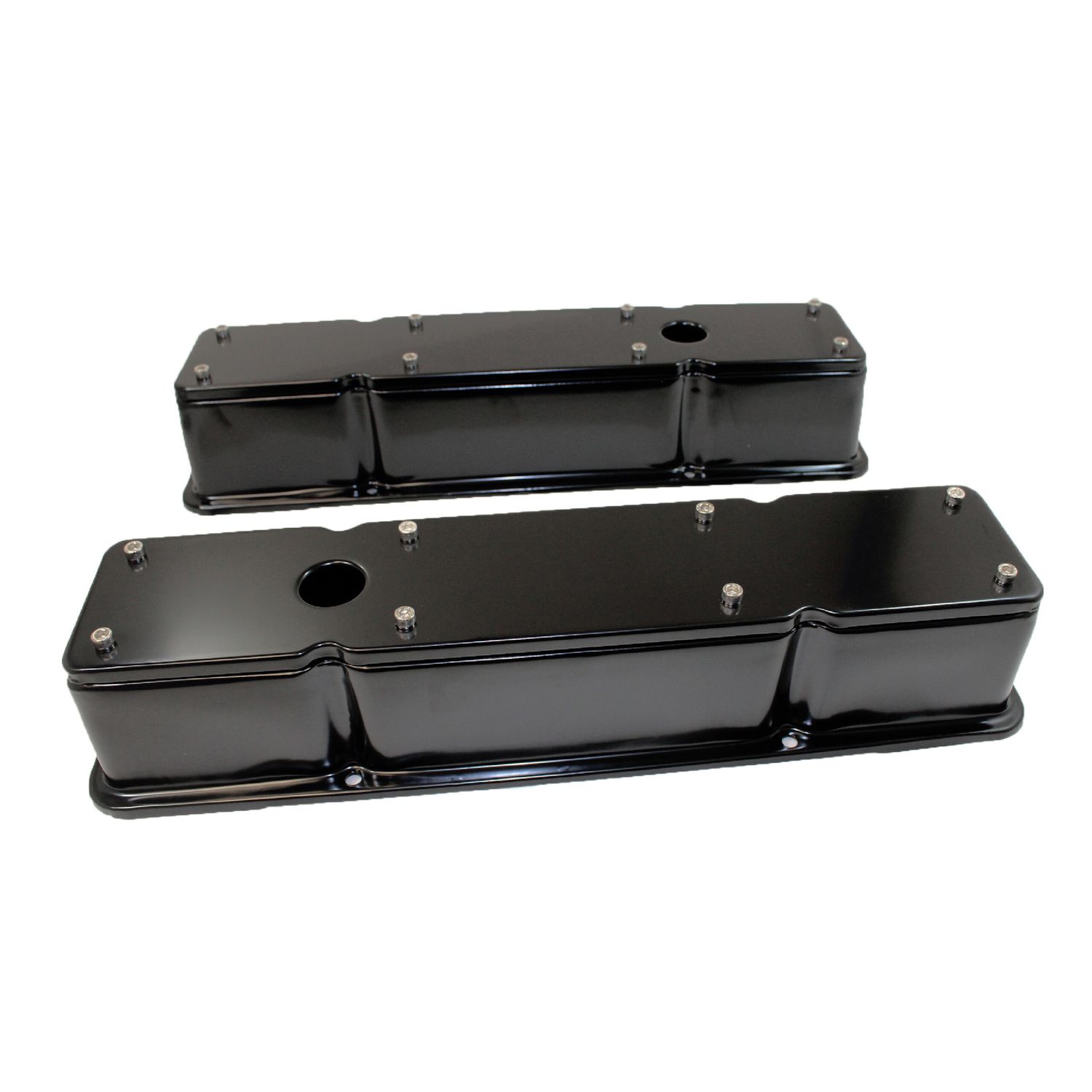 RACING POWER CO-PACKAGEDSBC Valve Covers Tall 2 Piece Black