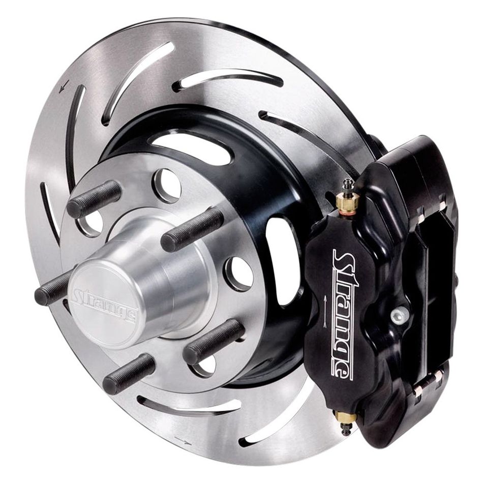 STRANGE Front Brake Kit /GM Disc Spindles /4.75in BC
