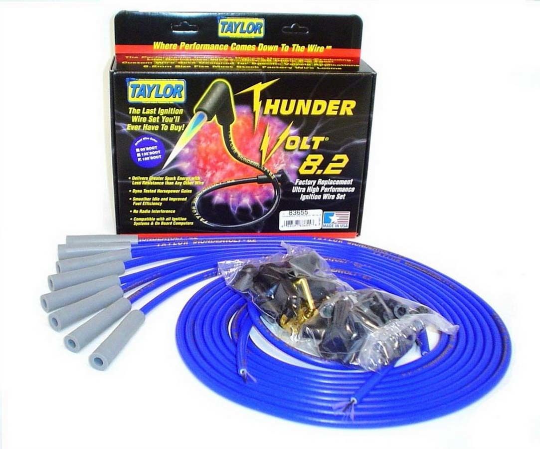TAYLOR/VERTEXUniv Thundervolt Plug Wire Set 180 deg Blue