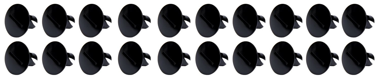 Ti22 PERFORMANCE Large Head Dzus Buttons .500 Long 10 Pack Black