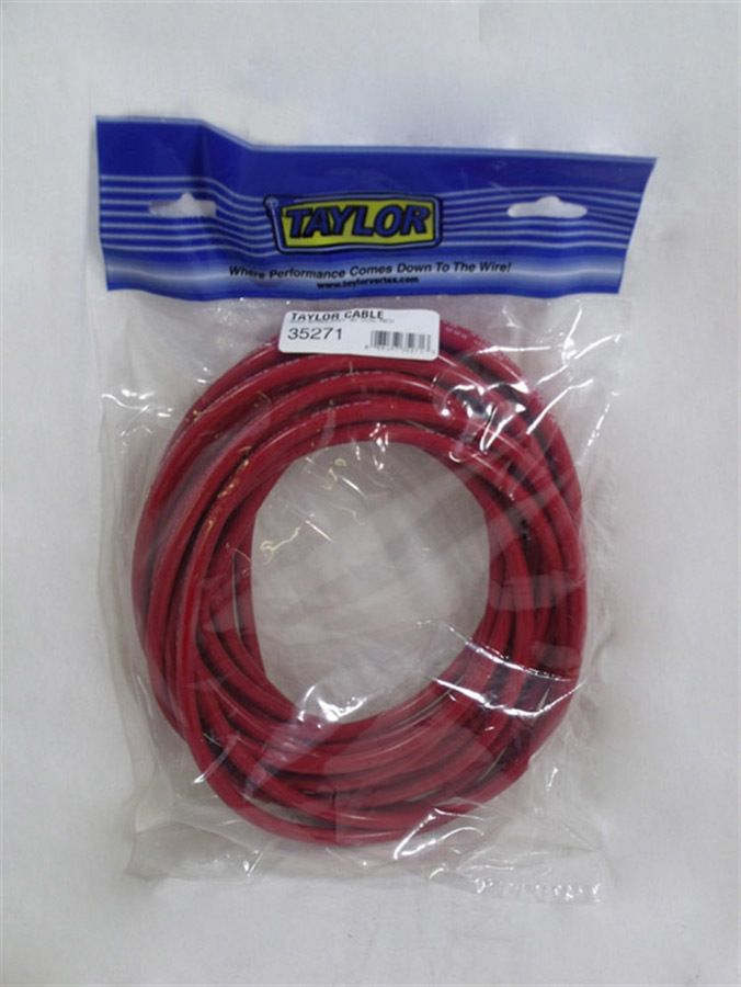 TAYLOR/VERTEX30' Spool 8mm Red Spiro Wound Plug Wire