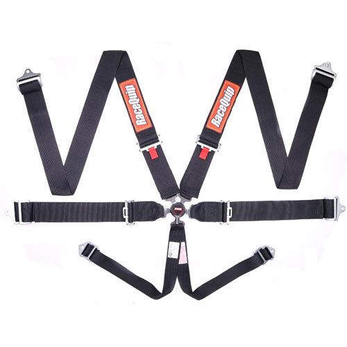 RACEQUIP6pt Harness Camlock SFI P/D Sportsman Black