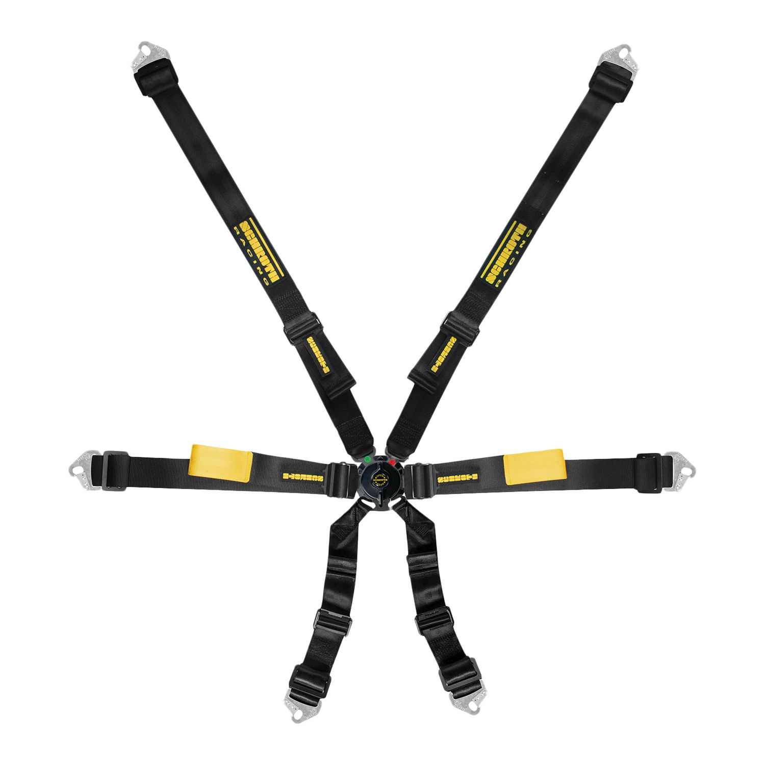 SCHROTH RACINGHarness 6pt Enduro Black Shoulder & Lap