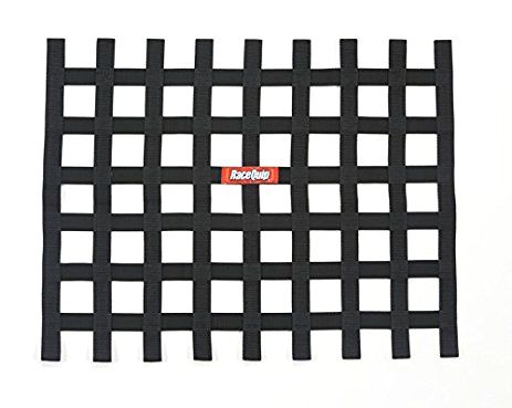 RACEQUIPRibbon Window Net Black Non-SFI