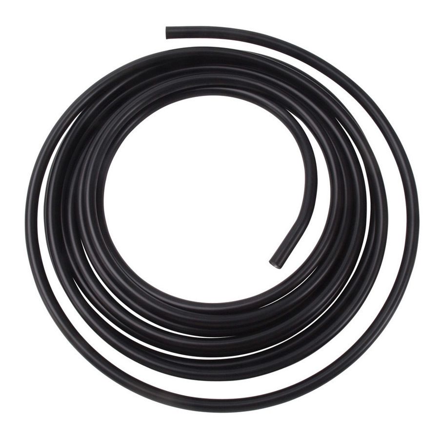 RUSSELL1/2in Aluminum Fuel Line 25ft Black Anodized