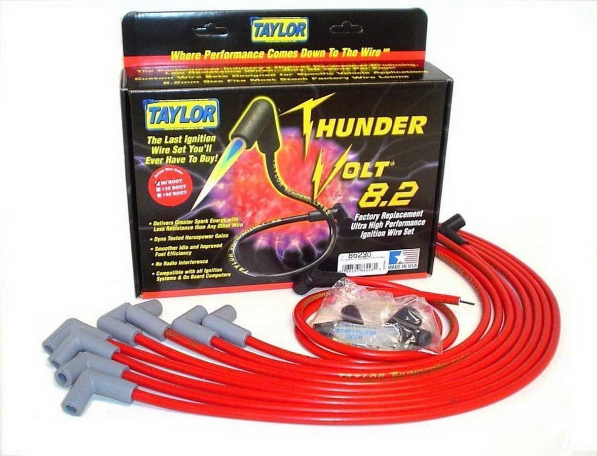 TAYLOR/VERTEX8.2 Thunder-Volt Spark Plug Wire Set Red