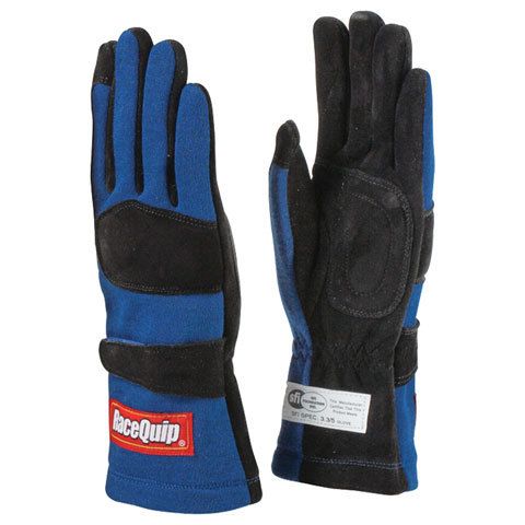 RACEQUIPGloves Double Layer Medium Blue SFI