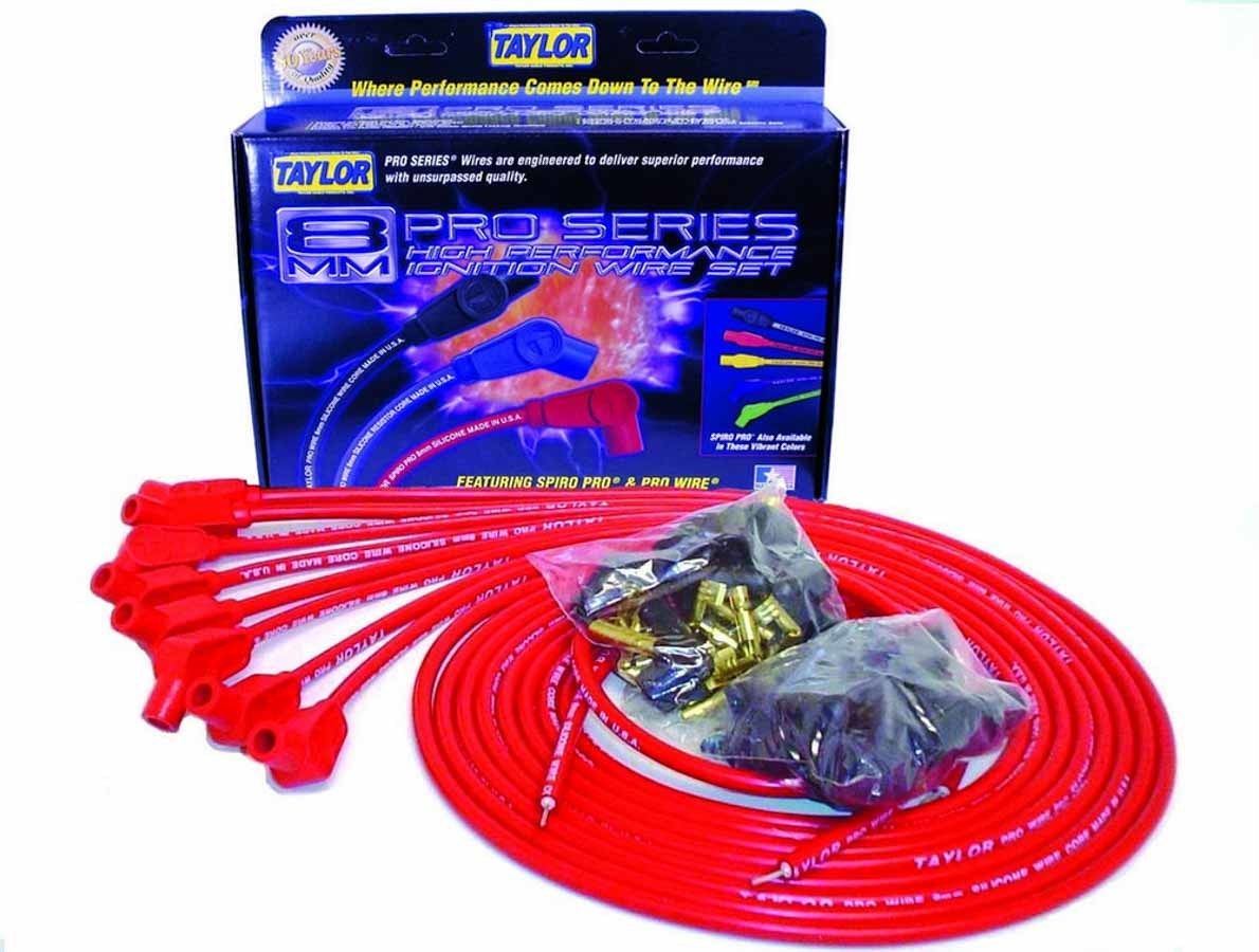 TAYLOR/VERTEX8mm Red Pro Wire 135 Deg