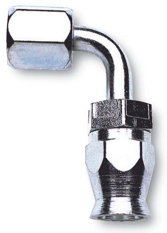 RUSSELLEndura Hose Fitting #6 90 Deg TFE Hose End