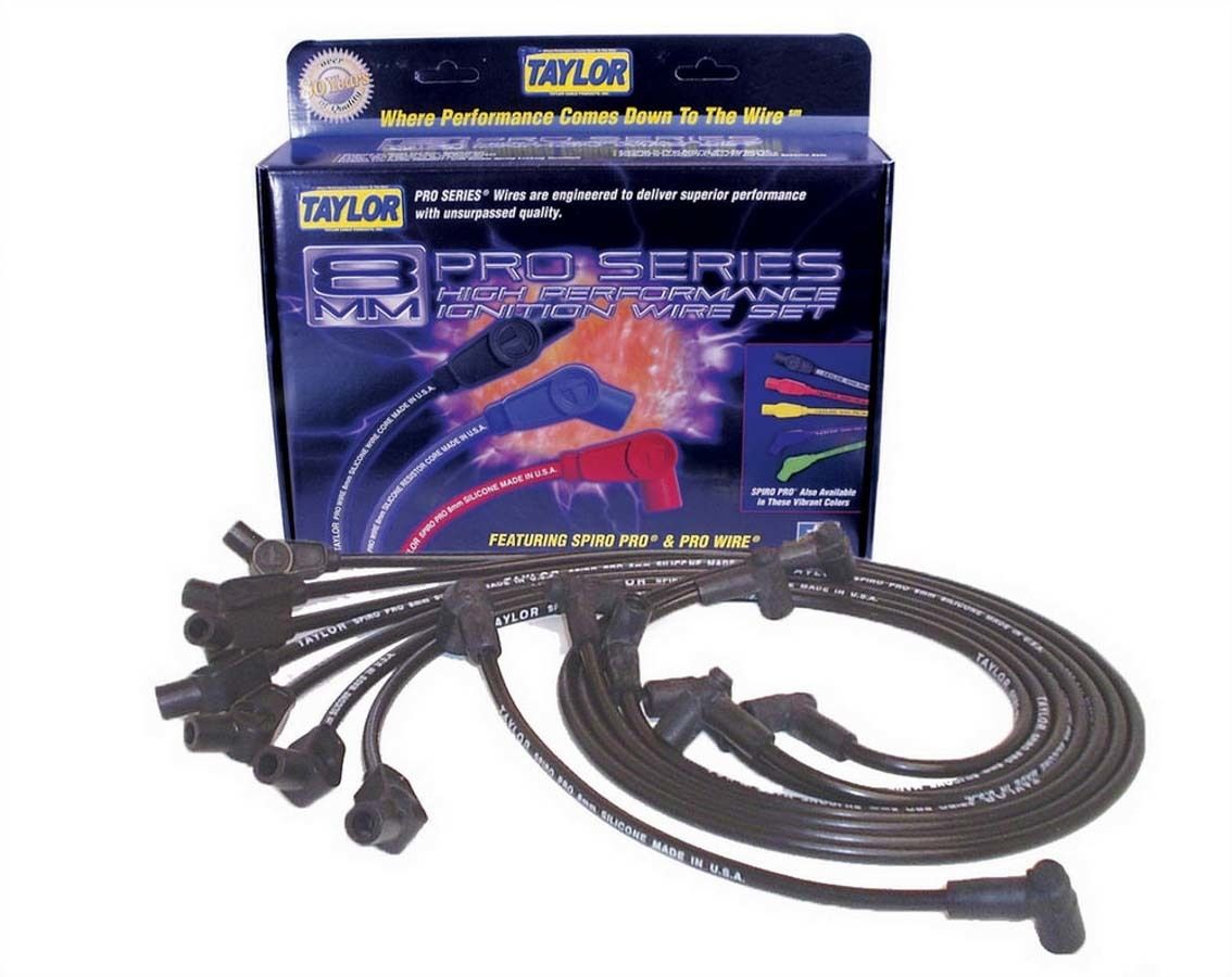 TAYLOR/VERTEXSpiro-Pro Custom 8Cyl. Plug Wire Set Black