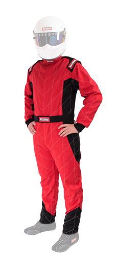RACEQUIPSuit Chevron Red Large SFI-5