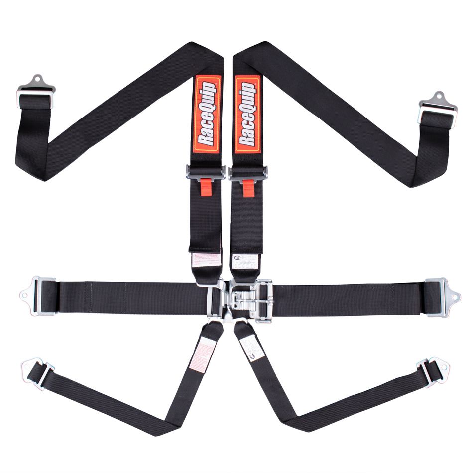 RACEQUIP6pt Harness Set L&L Black SFI