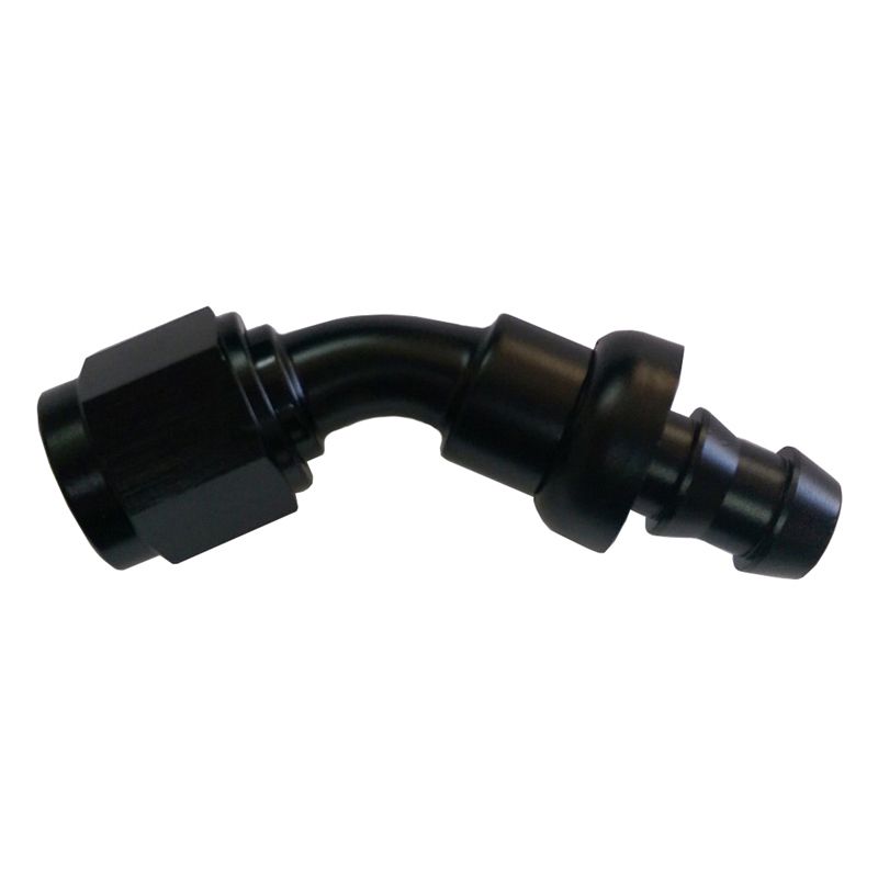 TRIPLE X RACE COMPONENTS#4 45 Degree Hose End Push Lock