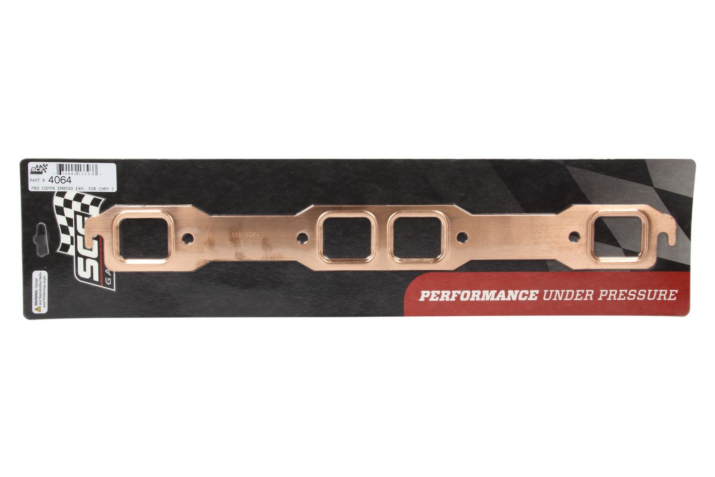 SCE GASKETS1.7 x 1.500 BB Mopar Copper Embossed Exh Gskt