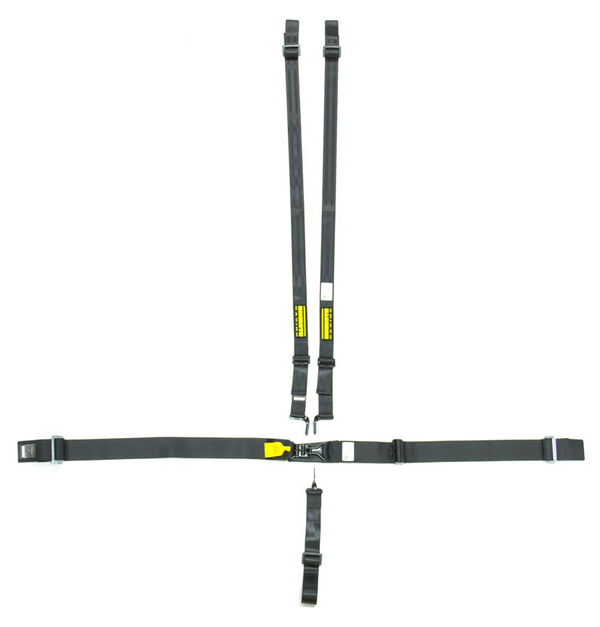 SCHROTH RACING5pt Harness System SFI LatchLink Black HANS