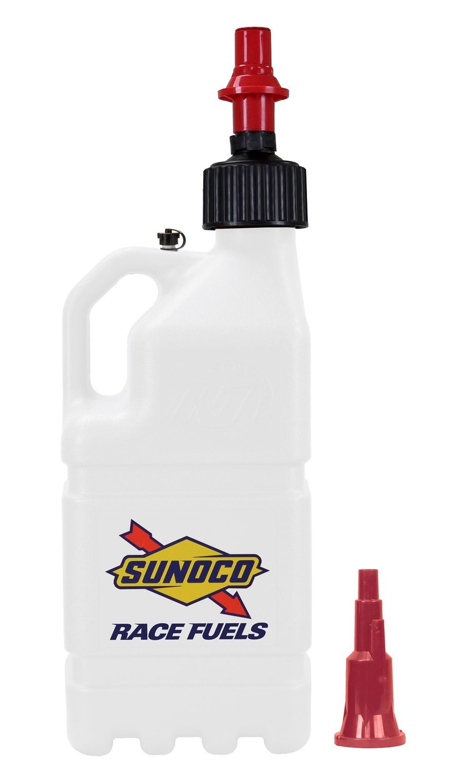 SUNOCO RACE JUGSWhite Sunoco Race Jug w/ Fastflo Lid & Vehicle