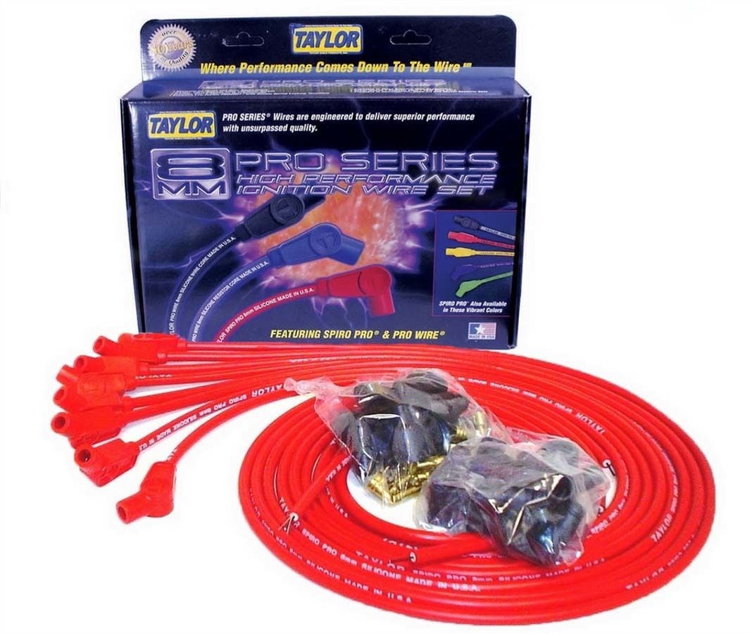 TAYLOR/VERTEX8mm Red Spiro-Pro Wires