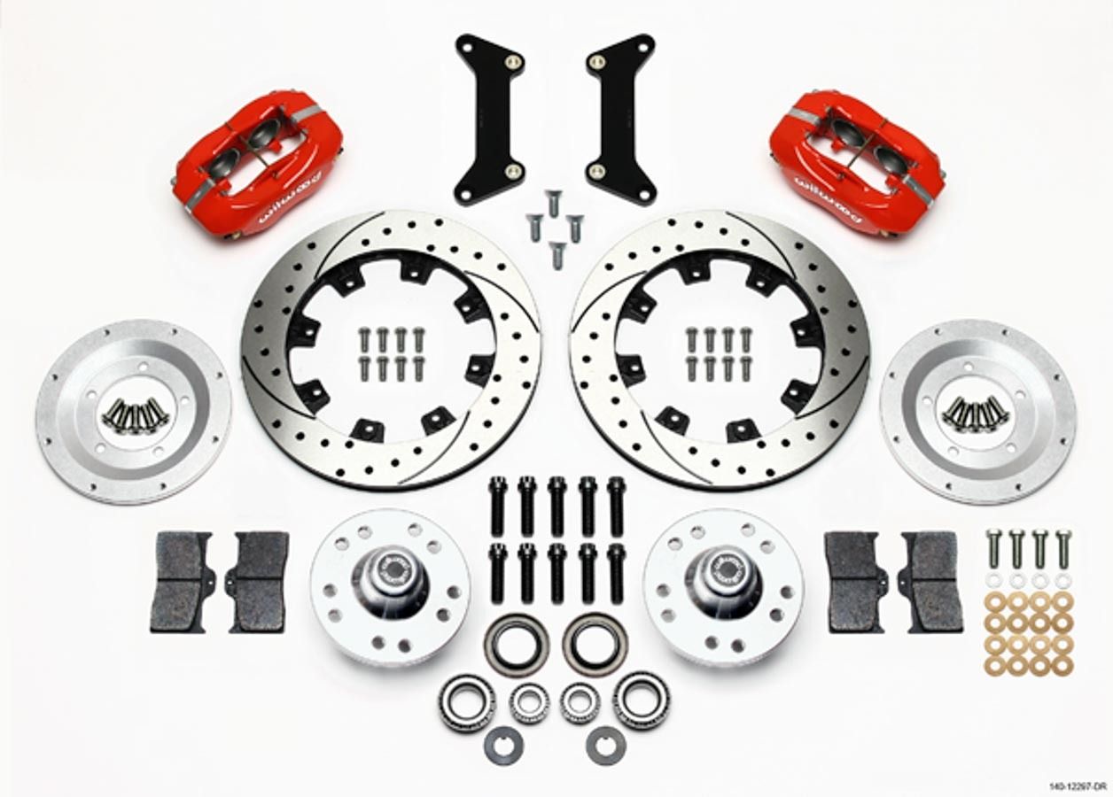 WILWOODFront Brake Kit 80-87 GM G-Body 4 Piston Caliper