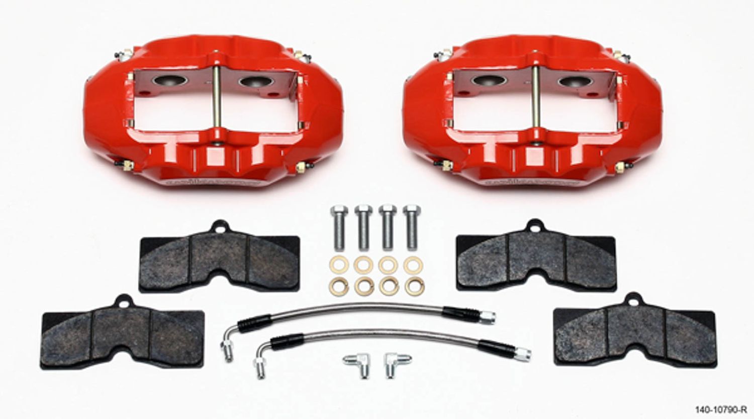 WILWOODRear Brake Kit 65-82 Corvette Red Powdercoat