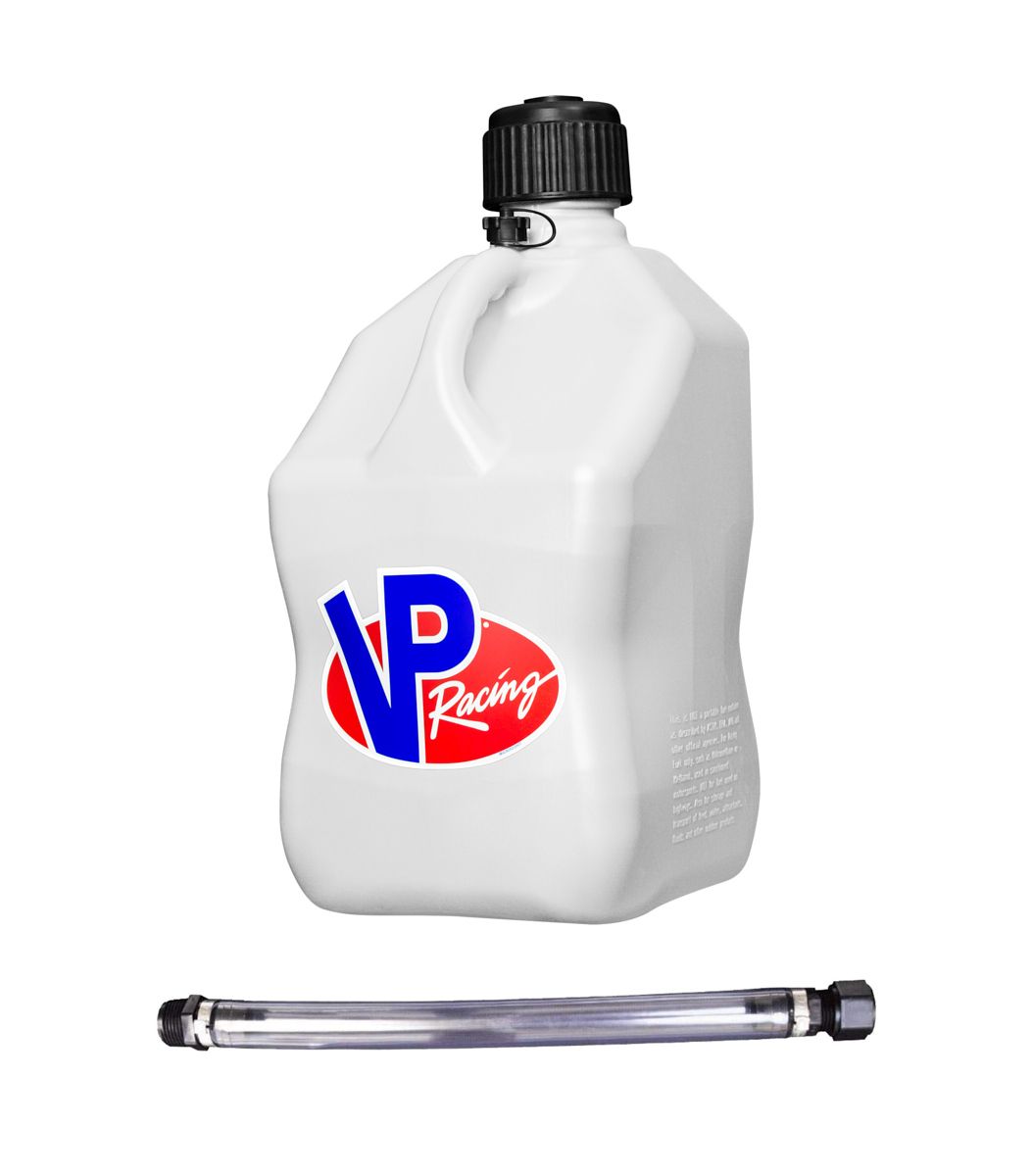 VP RACINGMotorsports Jug 5.5 Gal White Square w/Hose