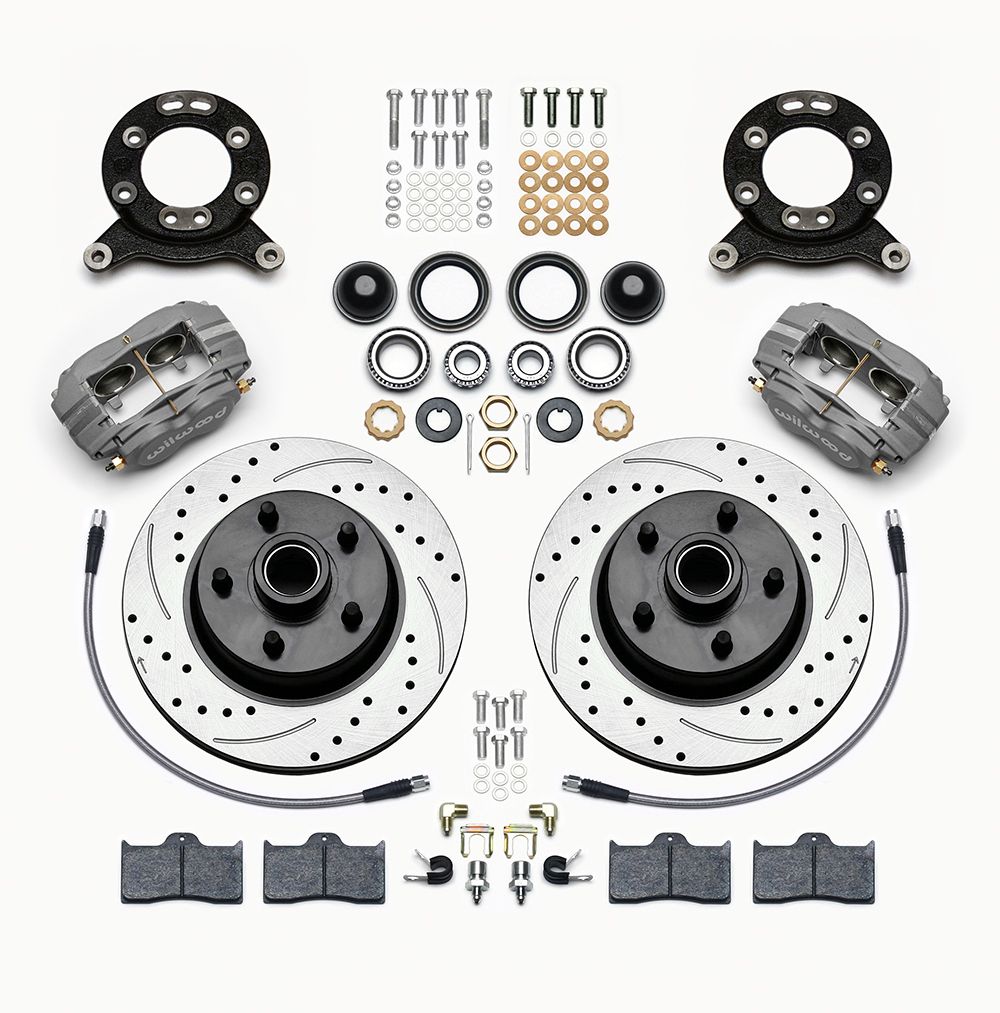 WILWOODFront Disc Brake Kit 65- 69 Mustang Drilled