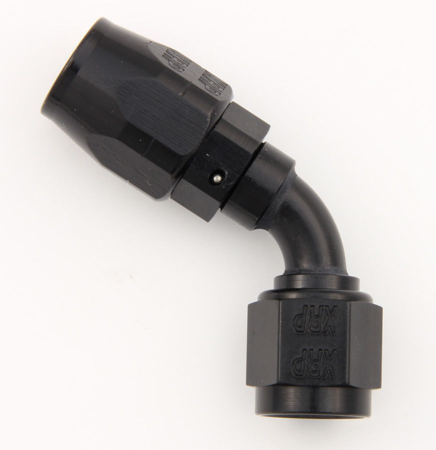 XRP-XTREME RACING PROD.#10 60 Deg Dbl Swivel Hose End Black