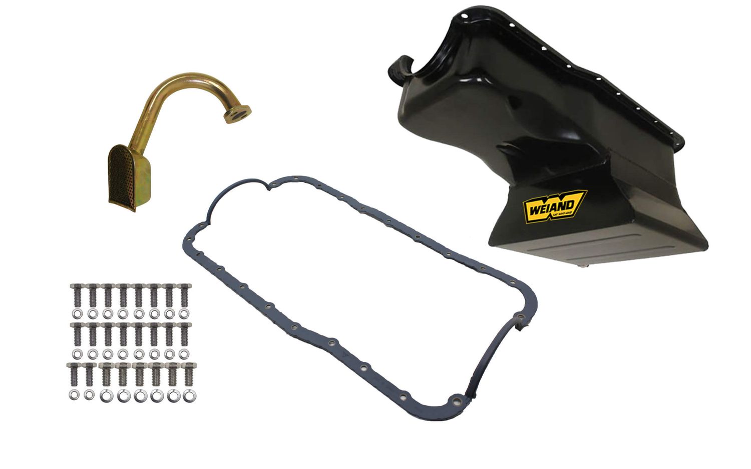 WEIAND7qt Oil Pan Kit Frt Sump SBF 289/302 Black