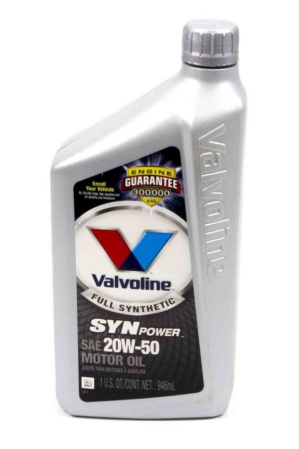 VALVOLINE20w50 Synthetic Oil Qt. Valvoline
